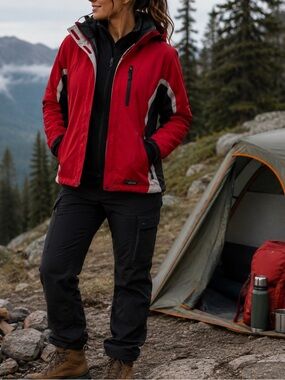 Wetskins Waterproof Hiking Jacket S 2-in-1 Removable Fleece Liner Outdoor Shell